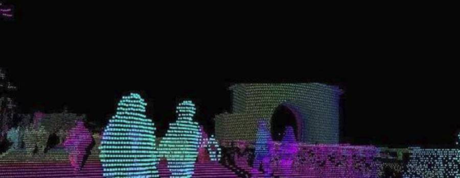 1550nm激光雷達(dá)點云圖